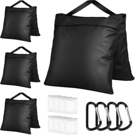 Lot de 4 Sac de Sable Résistants, 58x26cm Sacs de Lestage,pour Renforcer Lestage, Sac de Sable pour Tente, Parasol