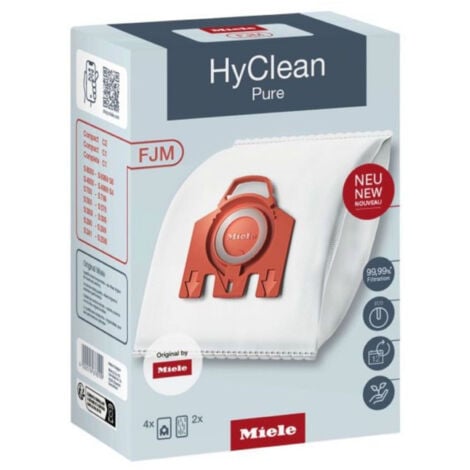 Lot de 4 sacs + 2 filtres pour aspirateur HyClean Pure FJM - 9917710