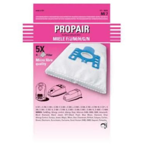 Lot de 4 Sacs a poussiere + 1 filtre pour Aspirateur Multi-marques 9917710