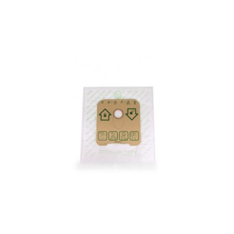 Lot de 4 Sacs antibactériens hygiène bag + 1 fitre pour Aspirateur ROWENTA ZR001201