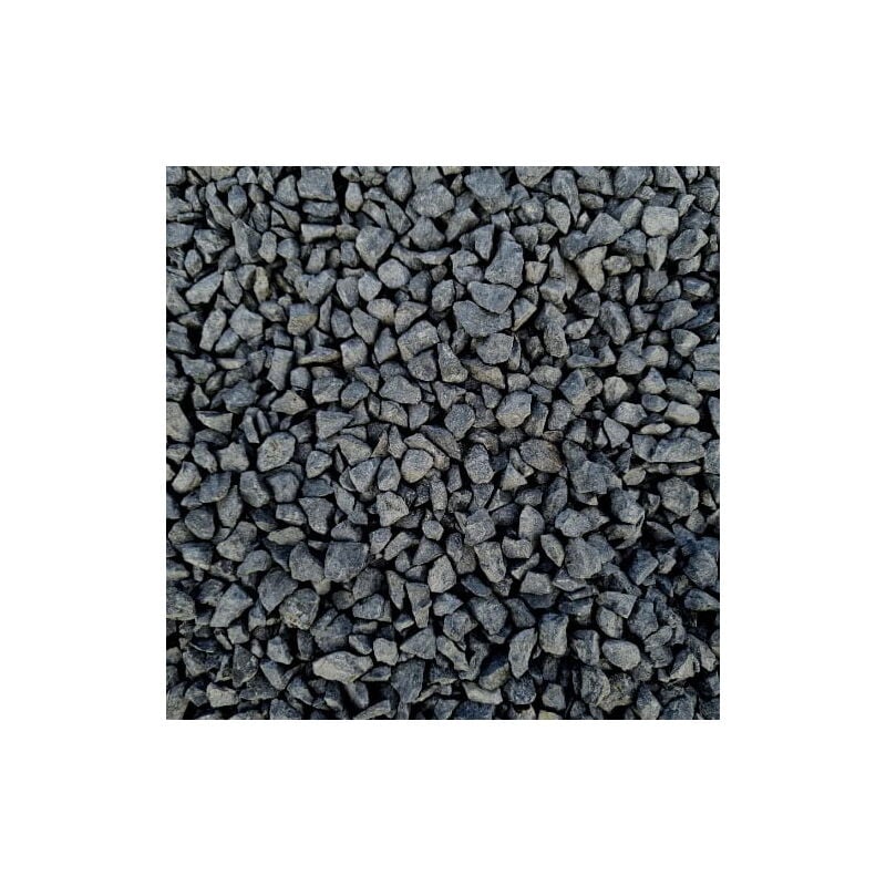 King Matériaux - Lot de 4 sacs de +/- 20 kg - Gravier Noir 6/10