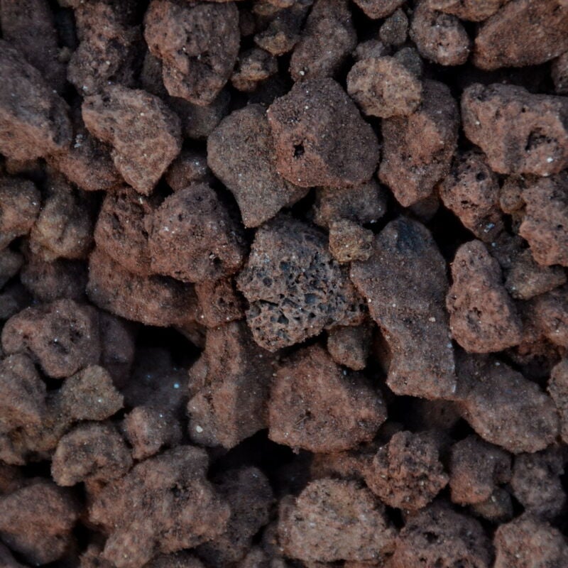 King Matériaux - Lot de 4 sacs de +/- 20L - Pouzzolane Rouge 12/20