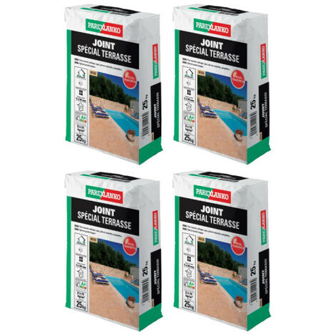 Lot de 4 sacs de joint spécial terrasse PAREXLANKO - Beige - 100kg