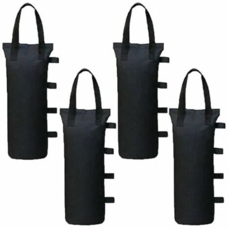 Lot de 4 sacs de lestage pour stabiliser gazébo, tonnelle, pavillon, pieds de tente, pare-soleil et parasol, à remplir de sable.