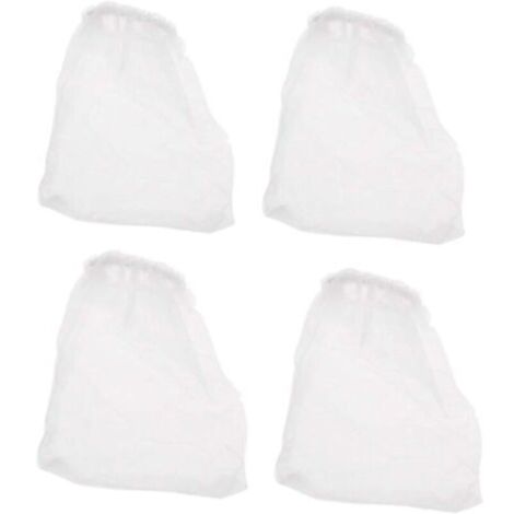 Lot de 4 sacs en nylon réutilisables pour aspirateur de graviers d'aquarium