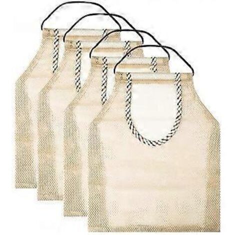 Lot de 4 sacs suspendus en filet pour fruits et légumes