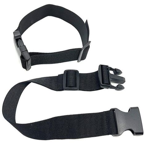 Lot de 4 sangles d'arrimage à boucle rapide noires de 25 mm pour sécuriser les bagages