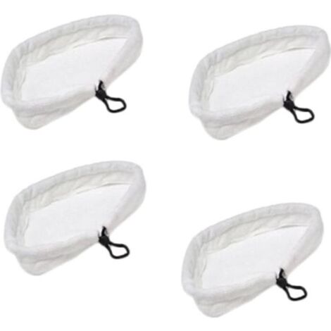 Lot de 4 Serpillères en Microfibre pour Balai Vapeur H2O Mop - FABLCREW