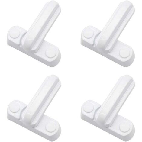 Lot de 4 Serrures Loquets Bloque Poignee Scurit Domestique Supplmentaire Remplacement Pour Maison Portes Placards Fentres