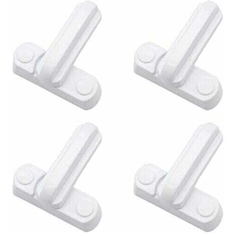 Lot de 4 Serrures Loquets Bloque Poignee Sécurité Domestique Supplémentaire - Remplacement Pour Maison Portes Placards Fenêtres