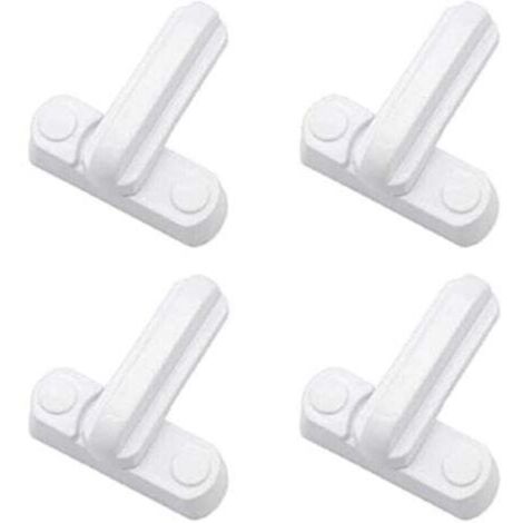 Lot de 4 Serrures Loquets Bloque Poignee Sécurité Domestique Supplémentaire Remplacement Pour Maison Portes Placards Fenêtres