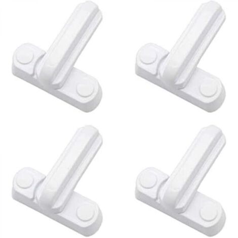 Lot de 4 Serrures Loquets Bloque Poignee Sécurité Domestique Supplémentaire Remplacement Pour Maison Portes Placards Fenêtres