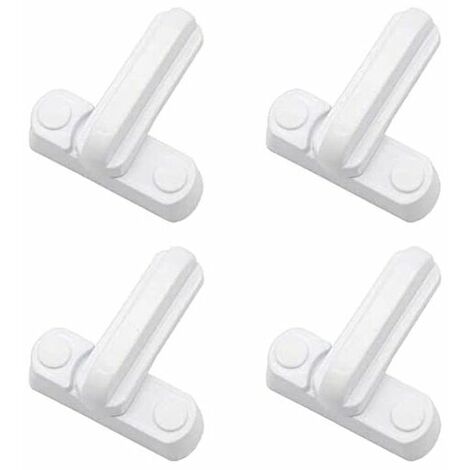 Lot de 4 Serrures Loquets Bloque Poignee Sécurité Domestique Supplémentaire Remplacement Pour Maison Portes Placards Fenêtres，HANBING