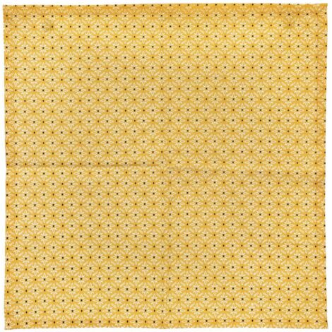 Lot de 4 Serviettes de table en Coton Ocre imprimé Paty 40 x 40 cm - Atmosphera
