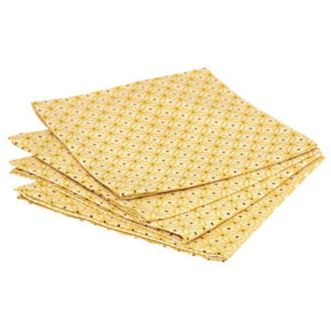 Lot de 4 Serviettes de Table "Paty" 40x40cm Ocre