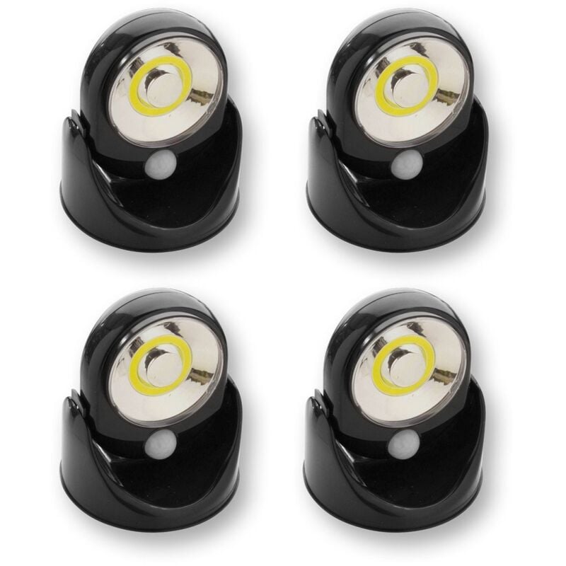 Astuceo - Lot de 4 spots détecteurs de mouvement - led puissante