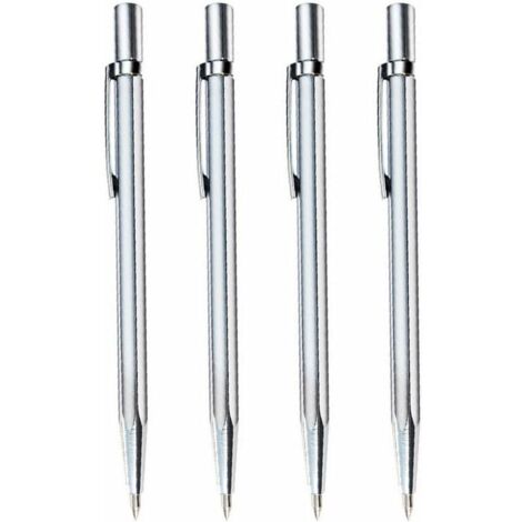Lot de 4 stylos Pointe carbure de tungstène Gravure Acier inoxydable Céramique Verre, Ensoleillé