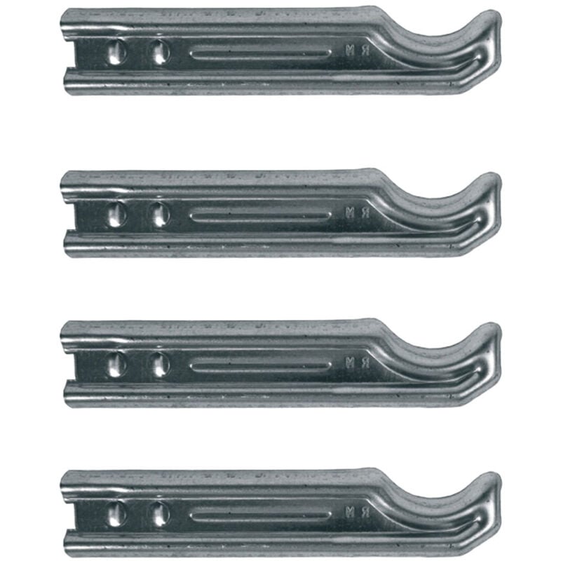 Lot de 4 supports à sceller pour radiateur en fonte type traditionnel - longueur axe 255 mm - longueur totale 290 mm RAM