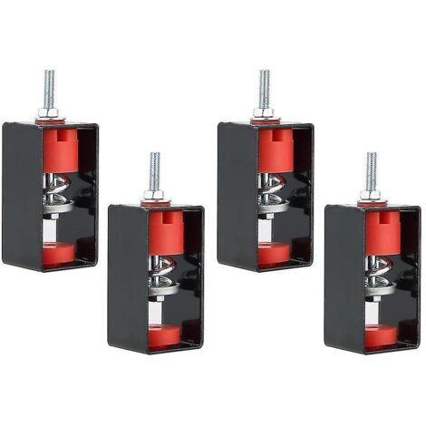 Lot de 4 supports anti-vibrations pour plafond, isolateurs de vibrations à ressort pour une isolation phonique et une protection antichoc.