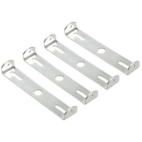 Lot de 4 supports de fixation pour plafonnier 115mm – Métal galvanisé – Capacité 5 kg – Pour luminaires suspendus et lustres
