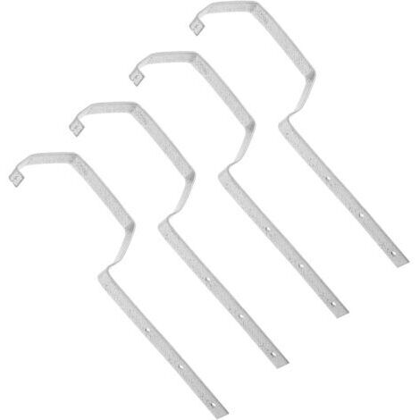 Lot de 4 Supports de Gouttière en Fer 160 MM Fixation Robuste pour Toiture Extérieure Accessoires de Gouttière Résistants aux Intempéries Installation Rapide pour Gestion des