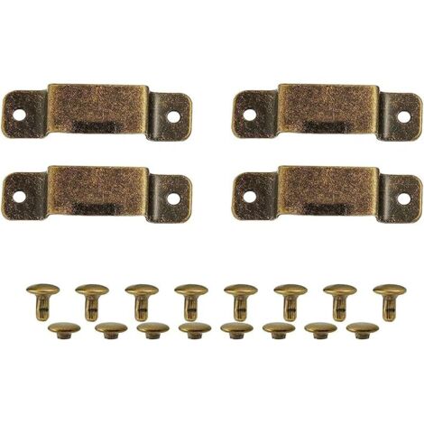 Lot de 4 supports de mètre ruban, support de ceinture de banc, support universel pour outils, station de rangement, rivets en bronze, support pour ceinture