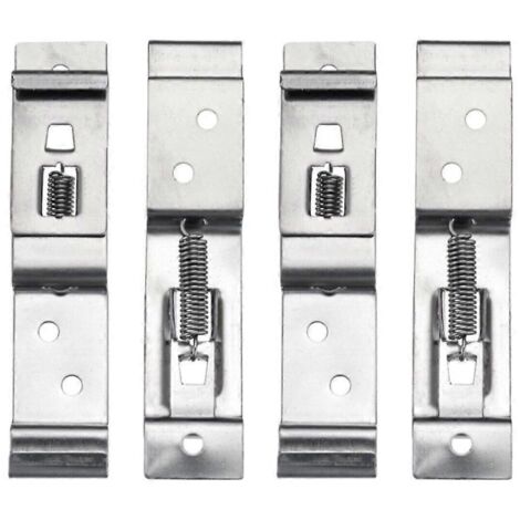 Lot de 4 supports de plaque d'immatriculation pour remorque, design ajustable, fixation robuste pour remorques, accessoire pratique.