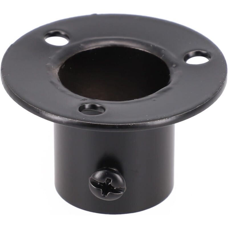 Lot de 4 supports d'extrémité de tringle de placard en acier inoxydable pour rideau de douche, penderie murale