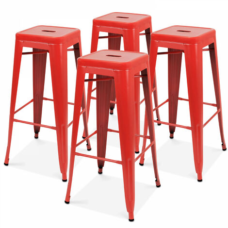 Classique Ensemble de Tabourets de bar 2 Pièces rouge bordeaux similicuir,40x47x(90-111) cm
