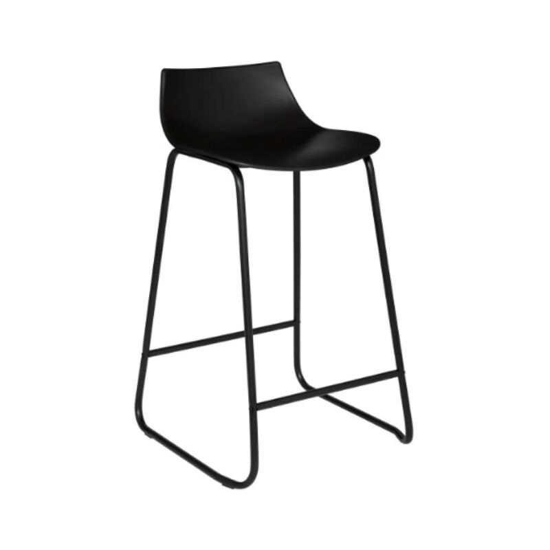 Pegane - Lot de 4 tabourets de bar en polypropylène coloris noir - longueur 47 x profondeur 48,5 x hauteur 82 cm Pegane - Lot de 4 tabourets de bar en polypropylène coloris noir - longueur 47 x profondeur 48,5 x hauteur 82 cm