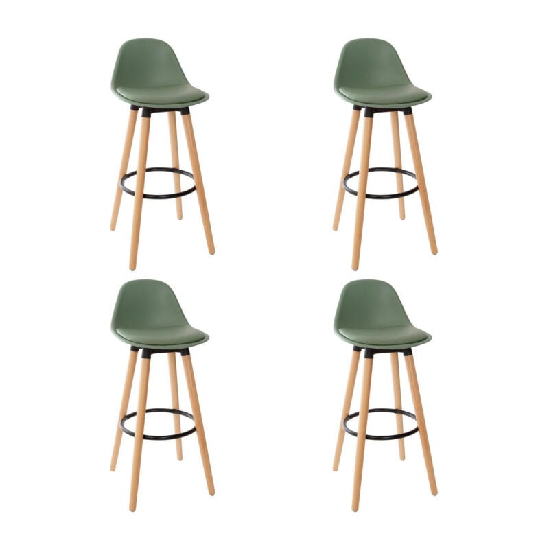 Lot de 4 Tabourets de Bar "Maxon" 91cm Kaki