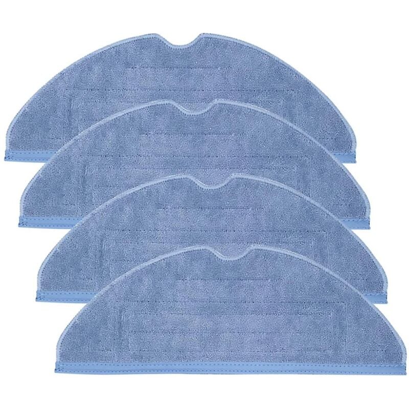 Lot de 4 tampons de nettoyage pour sol humide en microfibre pour Roborock T7 T7 Plus S7