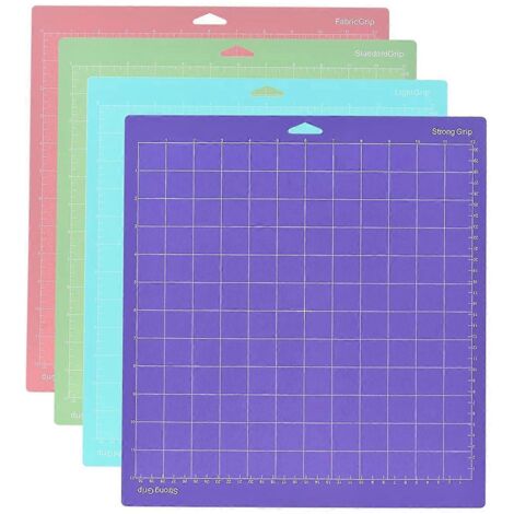 Lot de 4 tapis de découpe adhésifs quadrillés de 30,5 x 30,5 cm (12 x 12 pouces)