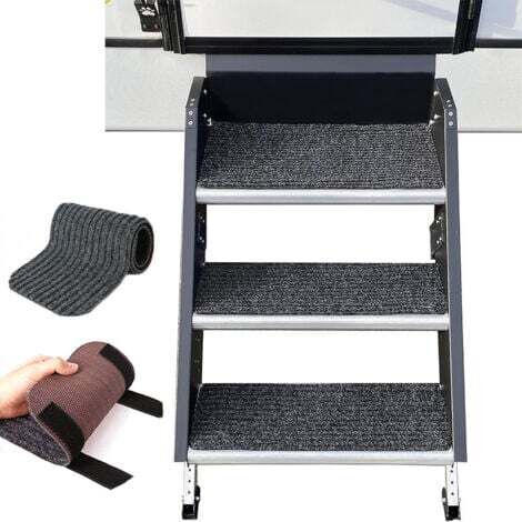 Lot de 4 tapis de marche pour camping-car pour camping-cars et camping-cars (19.5" x 7,5")
