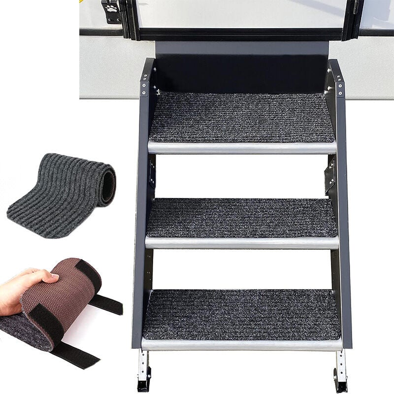 Lot de 4 tapis de marche pour camping-car pour camping-cars et camping-cars (19.5' x 7,5')