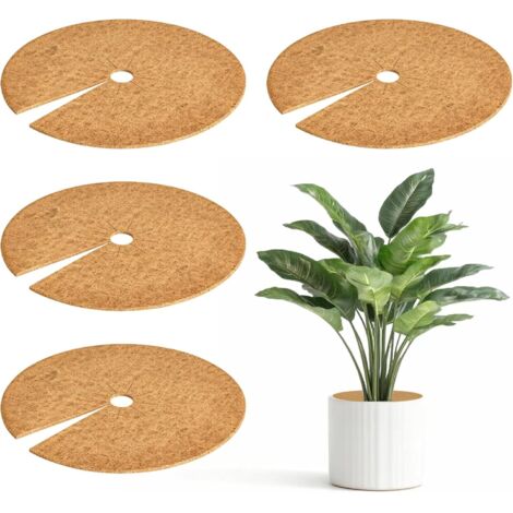 Lot de 4 tapis de protection pour plantes en fibre de coco