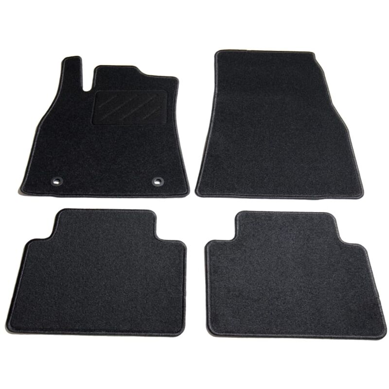Lot de 4 Tapis de voiture | Tapis pour véhicules Tapis de sol pour Mercedes W169 Classe a 68650 - Anthracite