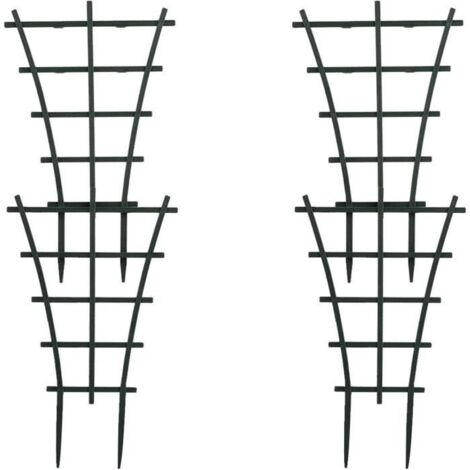 Lot de 4 Treillis de Jardinage en Plastique pour Mini Plantes grimpantes
