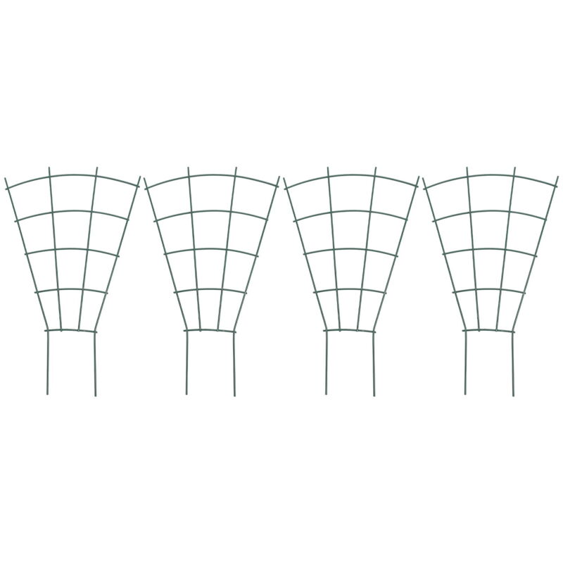 Lot de 4 treillis pour plantes d'intérieur en pot, treillis de jardin extérieur pour plantes grimpantes, treillis d'escalade à faire soi-même,
