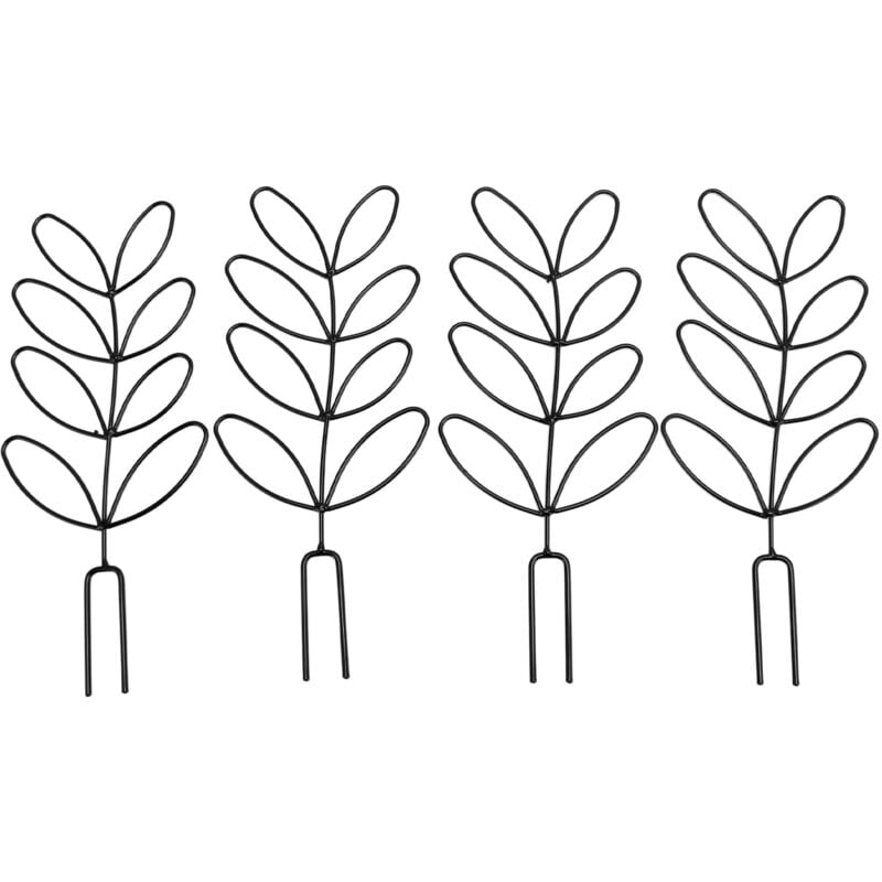 Feiyue - Lot de 4 treillis pour plantes multifonctions et innovants en métal pour petits jardins, pour plantes grimpantes, fleurs, légumes, fruits,