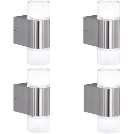 Lot de 4 Trio LED Applique murale RL181, spot Lampe murale, ampoules incluses