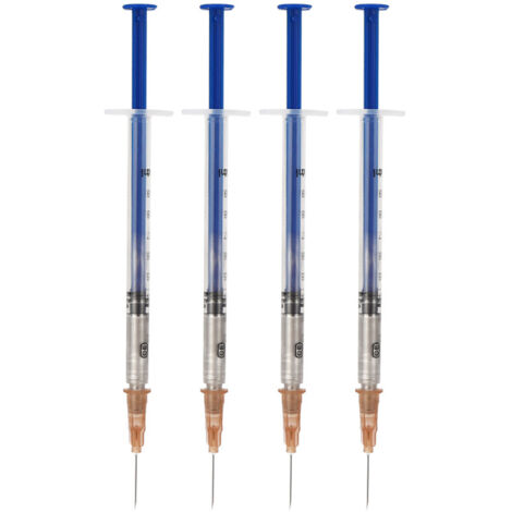 Lot de 4 tubes de colle conductrice argentée thermodurcissable pour réparation de fils électriques (0,3 ml).