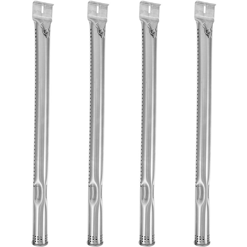 Lot de 4 tubes de rechange pour brûleur à gaz en acier inoxydable