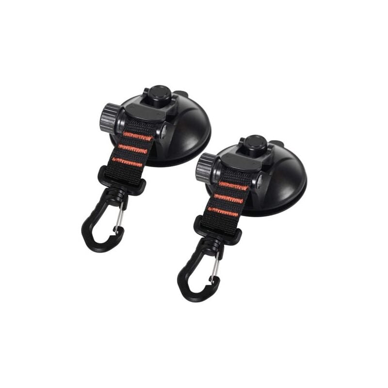 SNQ - Lot de 4 ventouses d'ancrage avec fixation à ventouse pour voiture, camping, bâche, accessoire ventouse multifonction pour tentes comme auvent