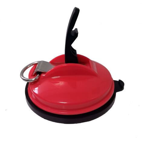 Lot de 4 ventouses de voiture avec 8 crochets de fixation en S, multi-fonction ventouses, outil d'ancrage pour voiture, bâches de bagages, tendeurs de voitur（plaque rouge + boucle noire）