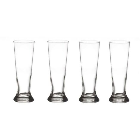 Lot de 4 verres à bière droits 37cl