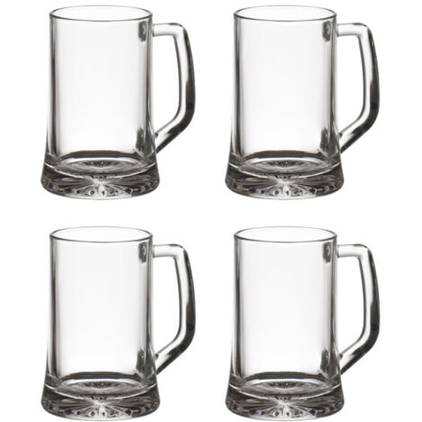 Lot de 4 Verres à Bières "Anse" 32cl Transparent