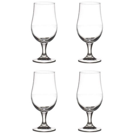 Lot de 4 Verres à Bières "Chouf" 37cl Transparent