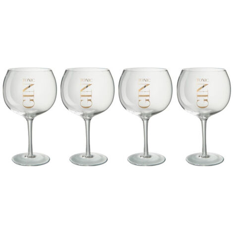 Lot de 4 Verres à Gin "Apéritif" 21cm Transparent