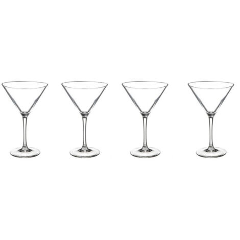 Lot de 4 Verres à Pied "Cocktail" 30cl Transparent